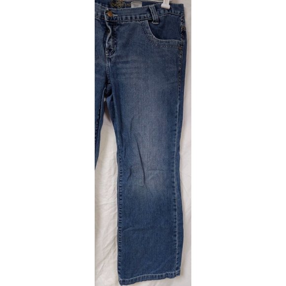 Cruel Girl Utility Fit Womens 13R Medium Wash Mid Rise Bootcut Denim Jeans 36X32 - Picture 10 of 14